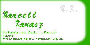 marcell kanasz business card